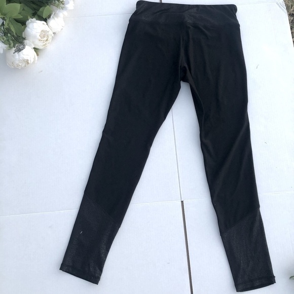 RBX Black Panel Ankle Cropped Leggings Size Medium - Picture 6 of 8